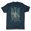 Lucha-Libre-Angel-De-Oro-Urbana-Blue-Mens-T-Shirt