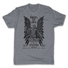 Lucha-Libre-Angel-De-Oro-Urbana-Grey-Mens-T-Shirt