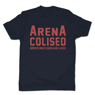 Lucha-Libre-Arena-Coliseo-Blue-Mens-T-Shirt