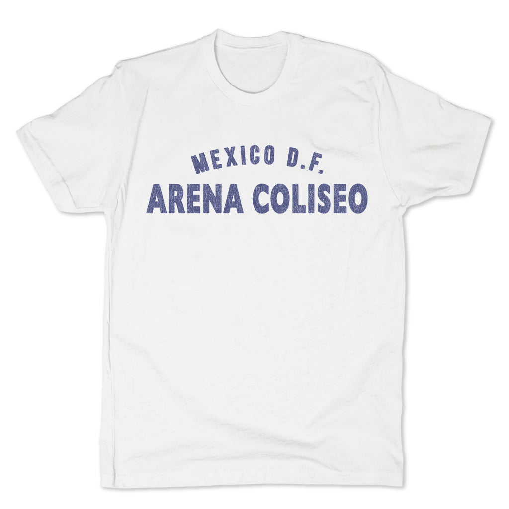 Lucha-Libre-Arena-Coliseo-DF-White-Mens-T-Shirt