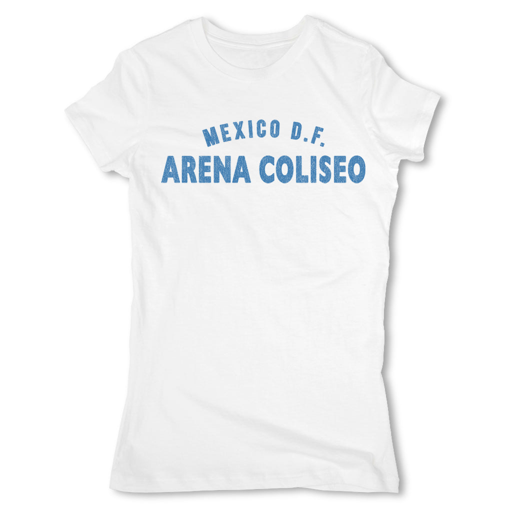 Lucha-Libre-Arena-Coliseo-DF-White-Womens-T-Shirt