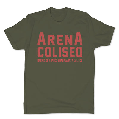 Lucha-Libre-Arena-Coliseo-Green-Mens-T-Shirt