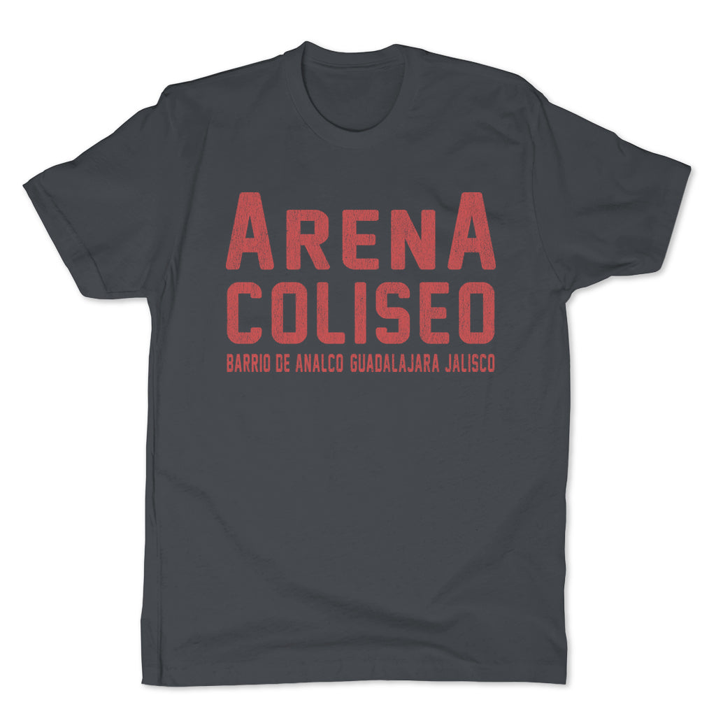 Lucha-Libre-Arena-Coliseo-Grey-Mens-T-Shirt