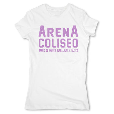 Lucha-Libre-Arena-Coliseo-White-Womens-T-Shirt