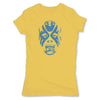 Lucha-Libre-Atlantis-Mask-Yellow-Womens-T-Shirt