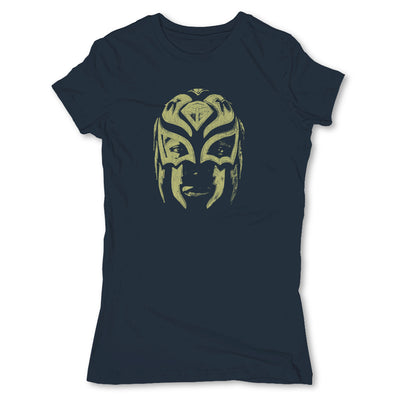 Lucha-Libre-La-Sombra-Mask-Blue-Womens-T-Shirt