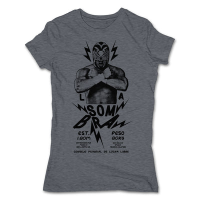Lucha-Libre-La-Sombra-Urbana-Grey-T-Shirt
