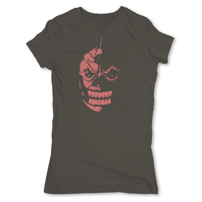 Lucha-Libre-Mephisto-Mask-Grey-Womens-T-Shirt