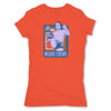 Lucha-Libre-Negro-Casas-Retro-Orange-Womens-T-Shirt