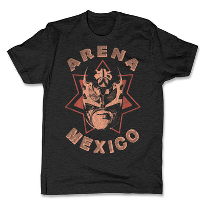 Lucha-Libre-Ultimo-Guerrero-Estrella-Charcoal-Mens-T-Shirt