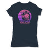 Lucha-Libre-Ultimo-Guerrero-Retro-Blue-Womens-T-Shirt